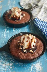 Molten Chocolate Skillet Brownies