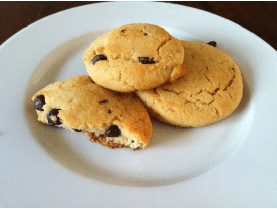 carob chip cookies with raw cacao nibs