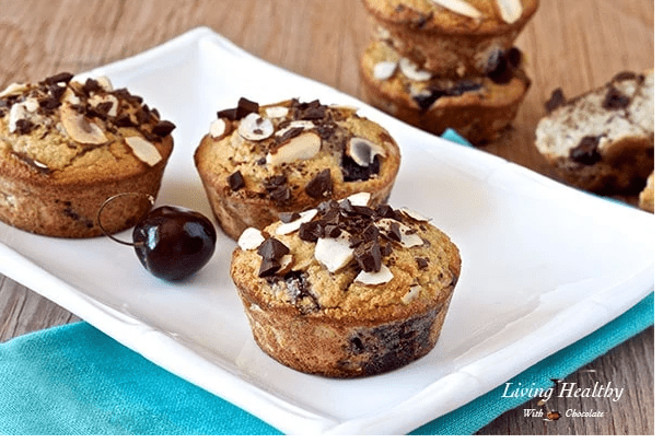 cherry chocolate chunk muffins