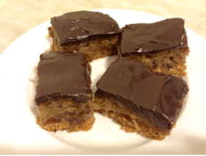 chocolate, date and orange bars