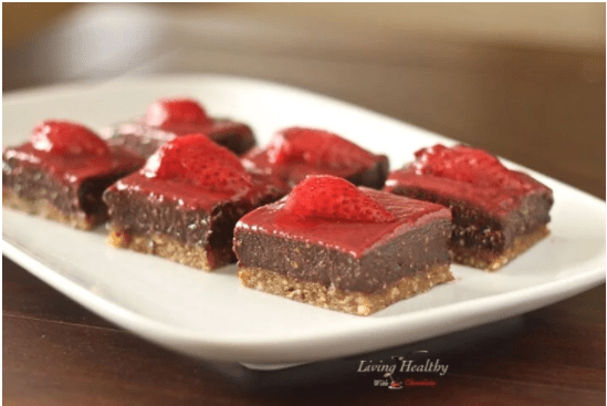 chocolate fudge strawberry cookie bars