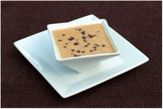 coconut and hazelnut butter with cacao nibs