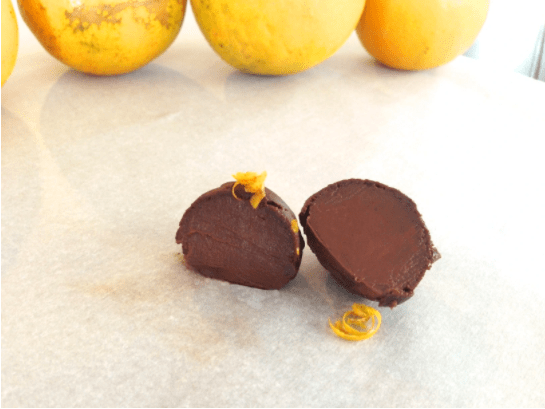 dark chocolate orange truffles