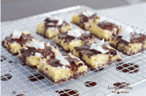 paleo coconut brownie bars