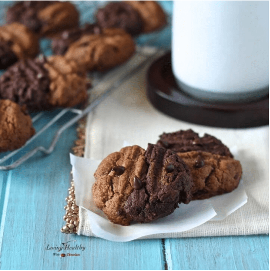 two toned chewy cookies