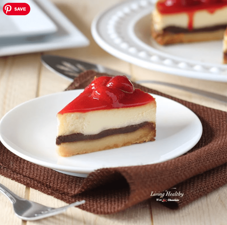 white chocolate strawberry cheesecake