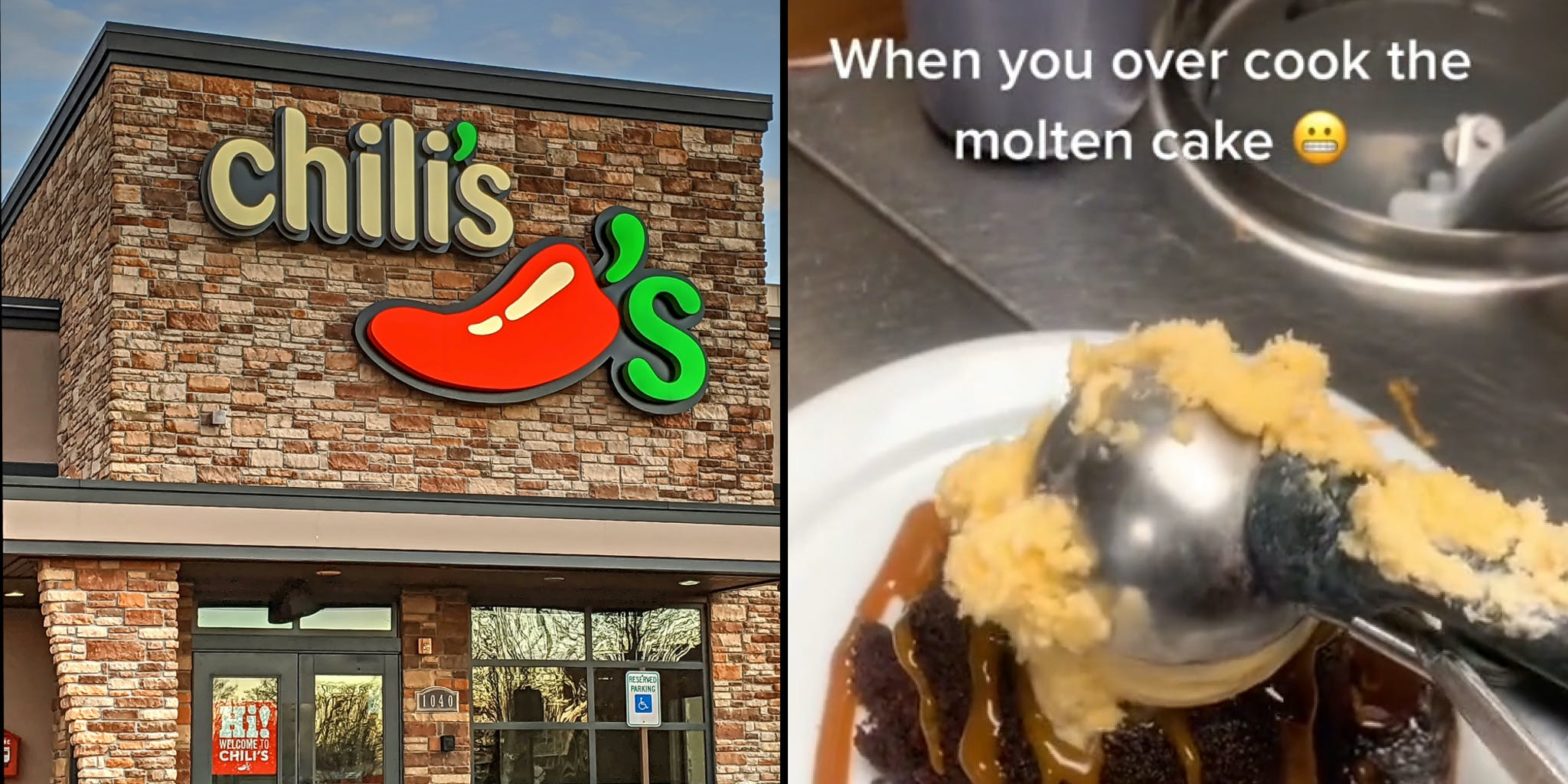 Chili’s worker reveals what they do when they ‘overcook’ chocolate molten cake