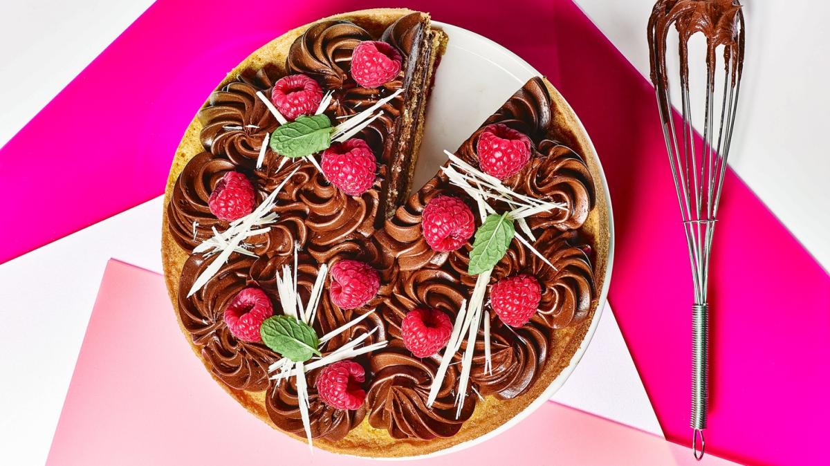 Candice Brown’s raspberry, chocolate and cardamon cake recipe