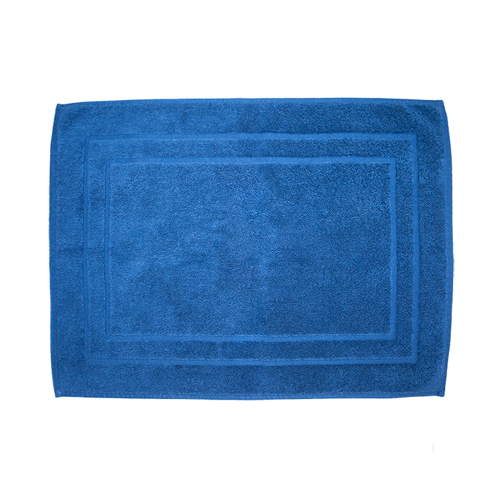 bath mat gold navy