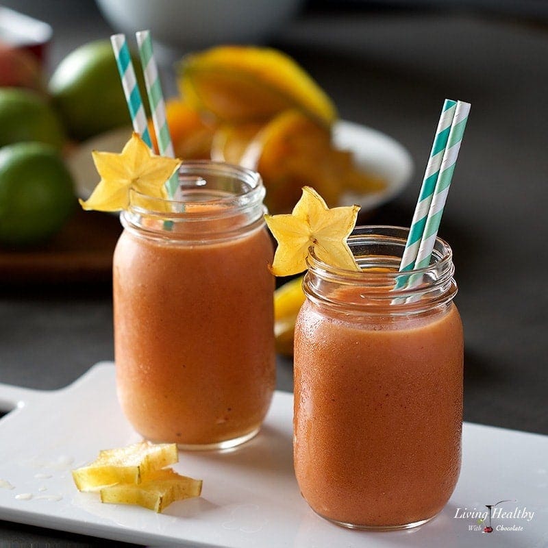 star fruit mango smoothie juice