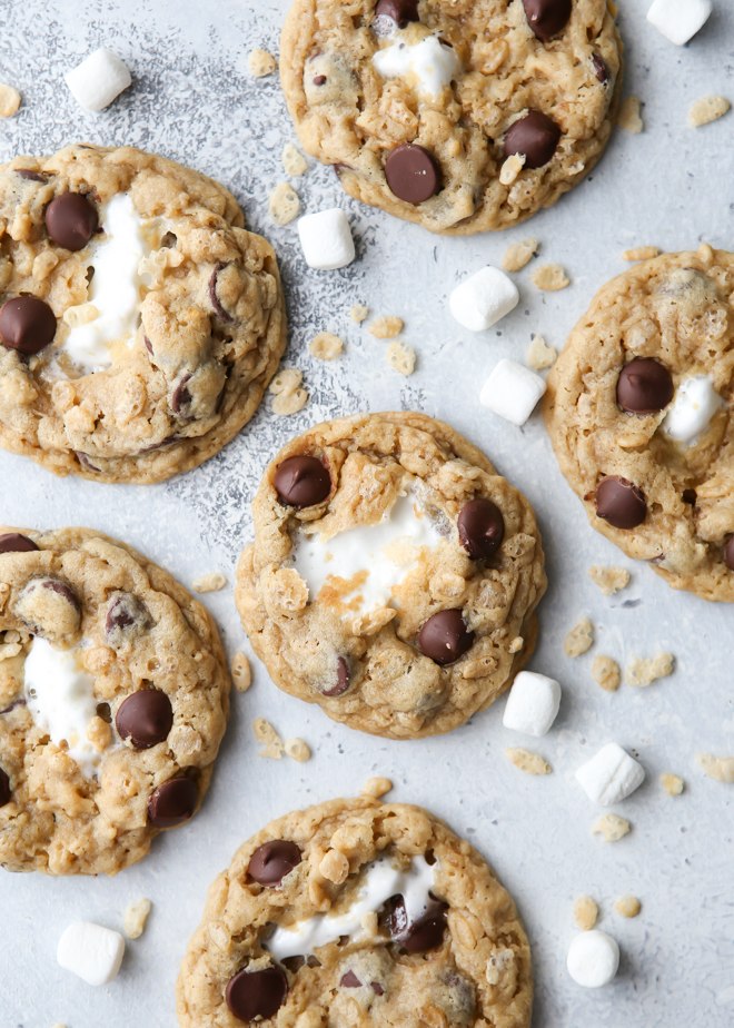 rice krispie treat chocolate chip cookies 3