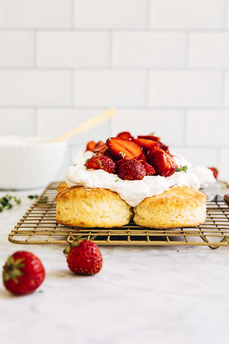 small batch strawberry biscuit sheet cake img 0017