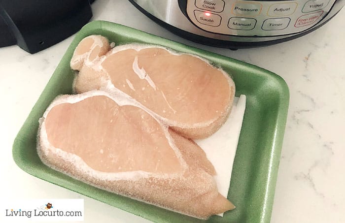 how to cook frozen chicken in pressure cooker instant pot