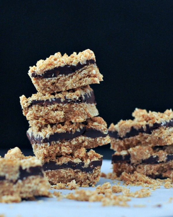 tasty chocolate oatmeal no bake bars oil free @spabettie