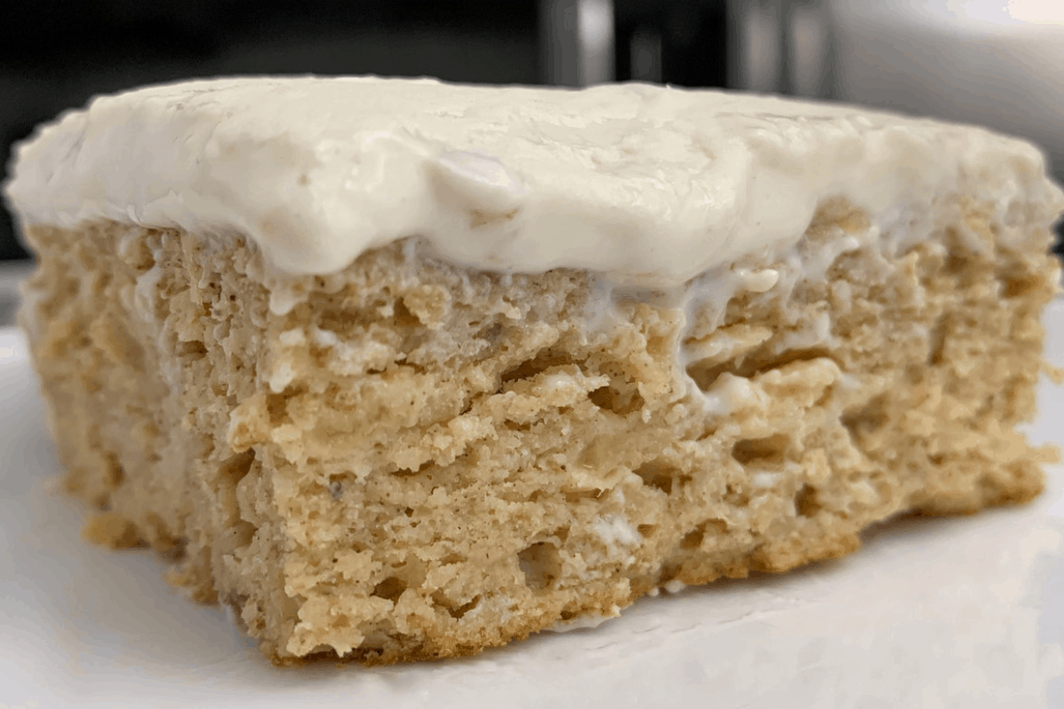 healthy banana cake with cream cheese frosting