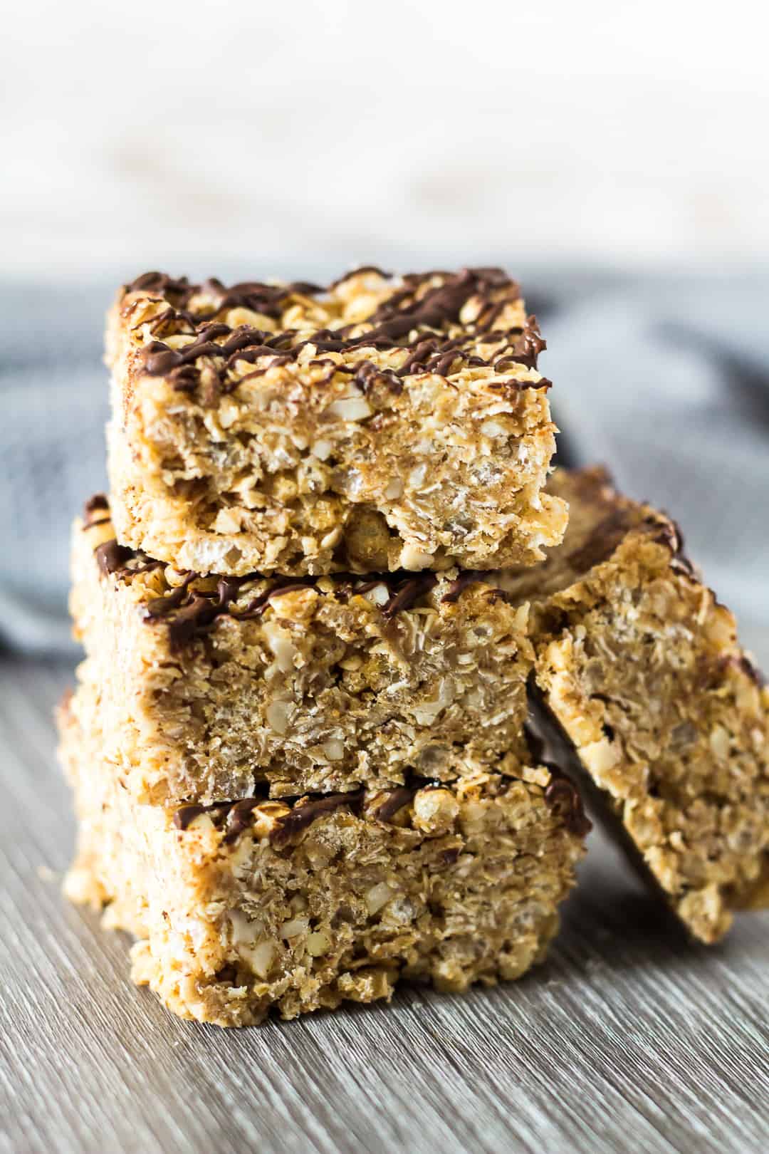 no bake almond butter breakfast bars 2