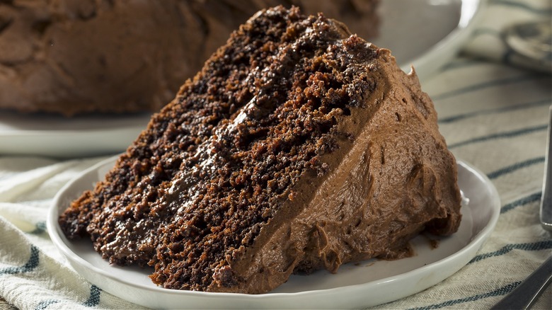 Your Favorite Red Wine Is The Secret To Unbeatably Fudgy Chocolate Cake