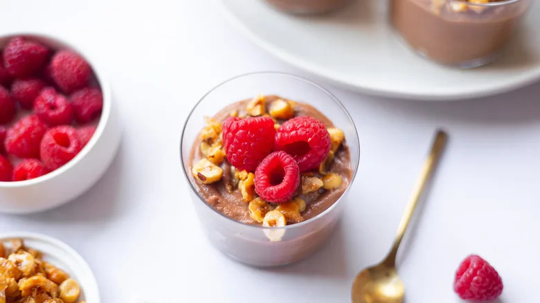 Valentine's Day Chocolate Raspberry Mousse Pots Recipe