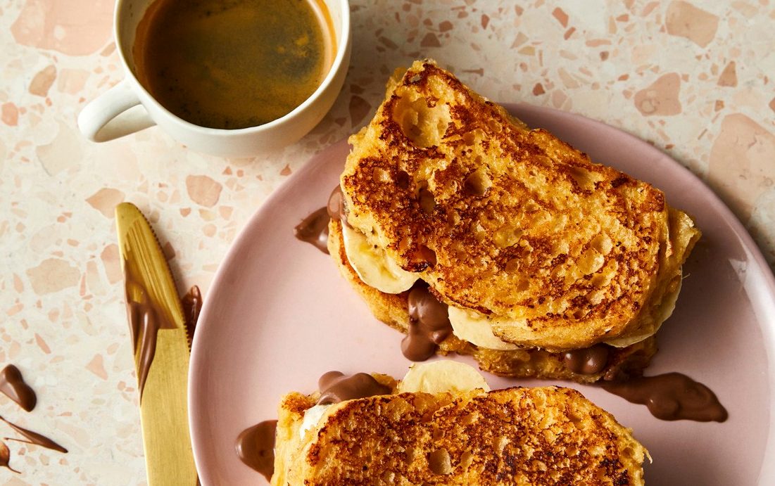 Chocolate and banana sourdough toastie recipe