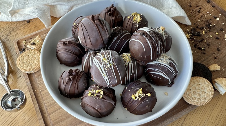 Chocolate-Covered Ice Cream Bites Recipe